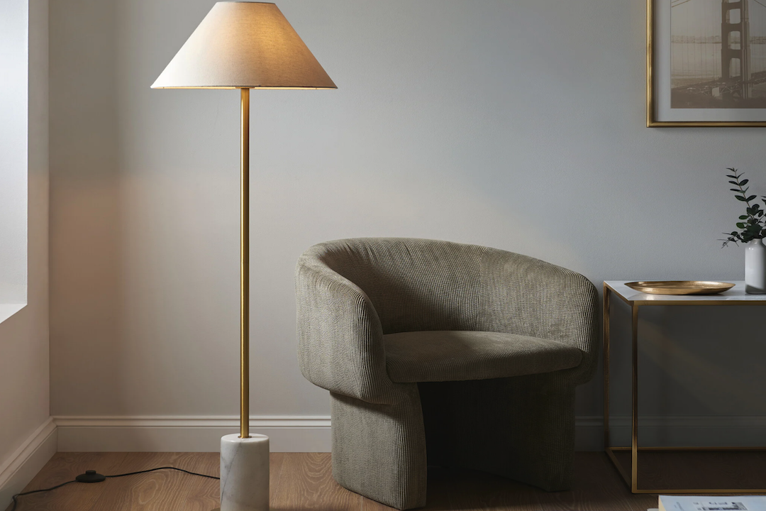 Elegant Marble Cone Shade Floor Lamp: A Stylish Lighting Solution